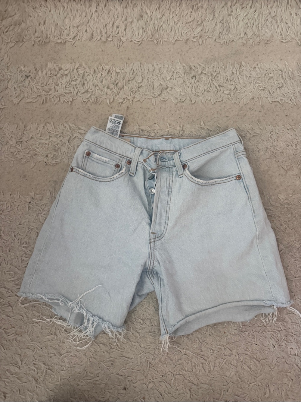Levi's Light Blue Denim Cutoff Shorts